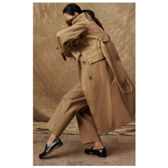 NWT BANANA REPUBLIC RIO BONDED TRENCH COAT SIZE M - Picture 3 of 7